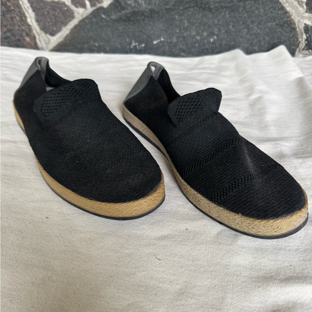 Black Slip-On Men's Shoes